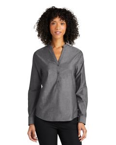 Port Authority Ladies Long Sleeve  Chambray Easy Care Shirt